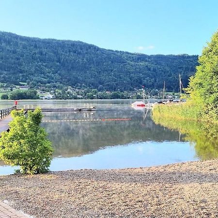 Kaernten Ossiacher See Apartment Zwei Zimmer Ferienwohnung Direkter Seezugang Strand Beheizte Schwimmhalle Bodensdorf Ngoại thất bức ảnh